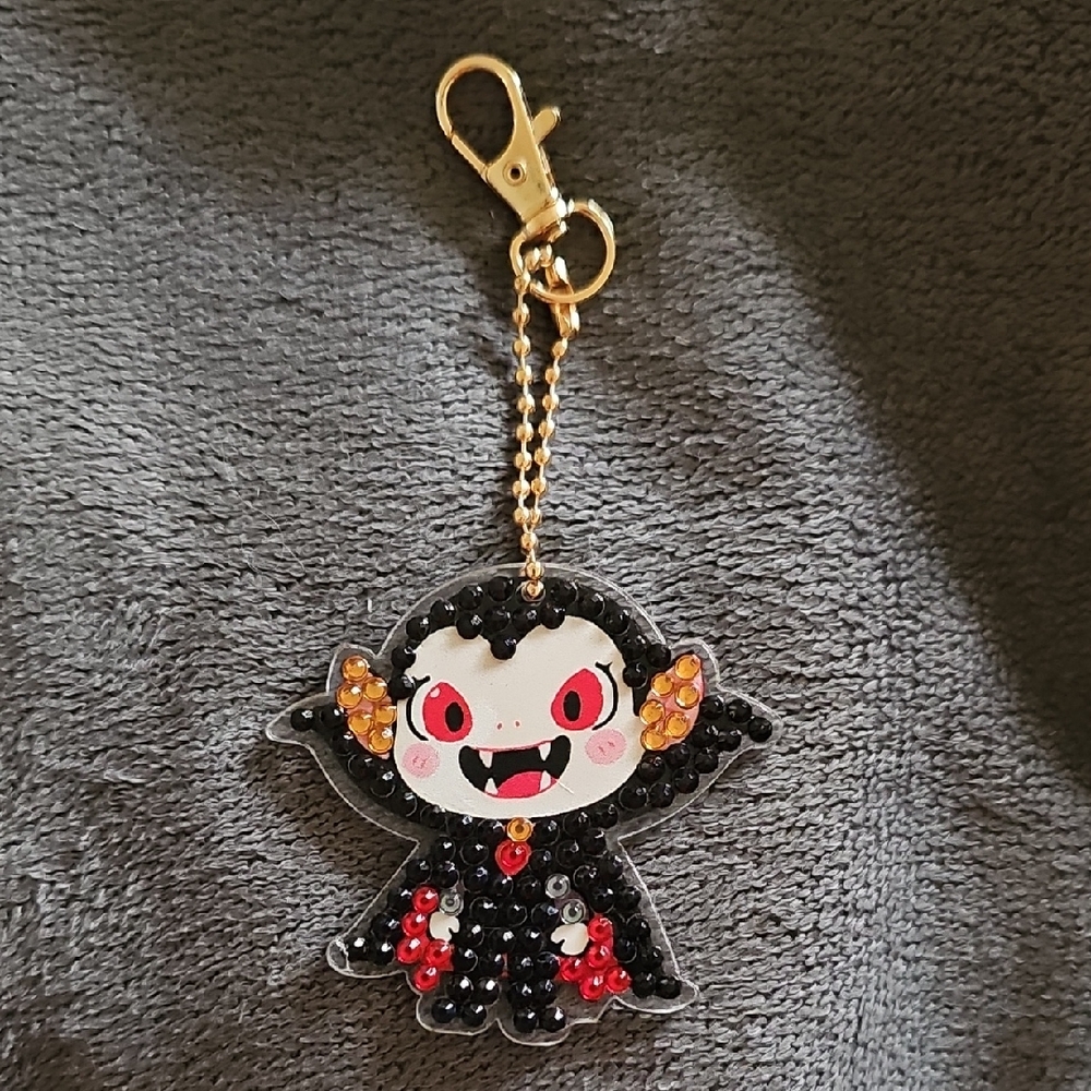 Rhinestone Vampire Keychain